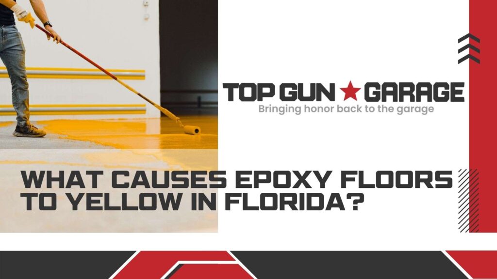 |what causes epoxy floors to yellow in florida|An interior close-up of an epoxy floor in a Florida building