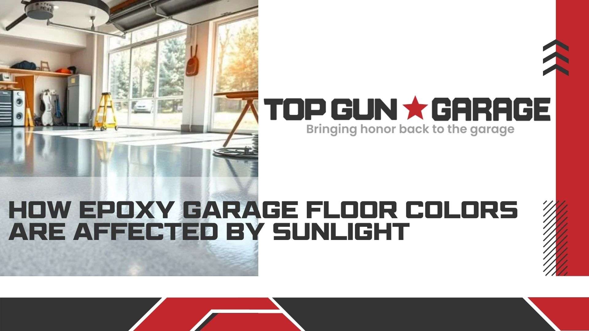 |how epoxy garage floor colors are affected by sunlight|A well-lit