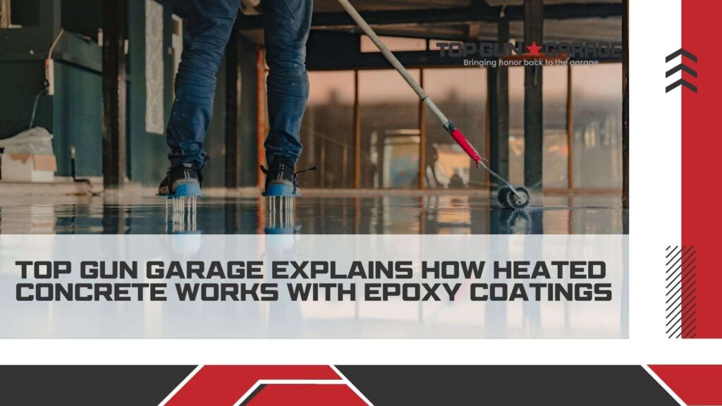 |how heated concrete works with epoxy coatings|A highly detailed cutaway view of a radiant heating system