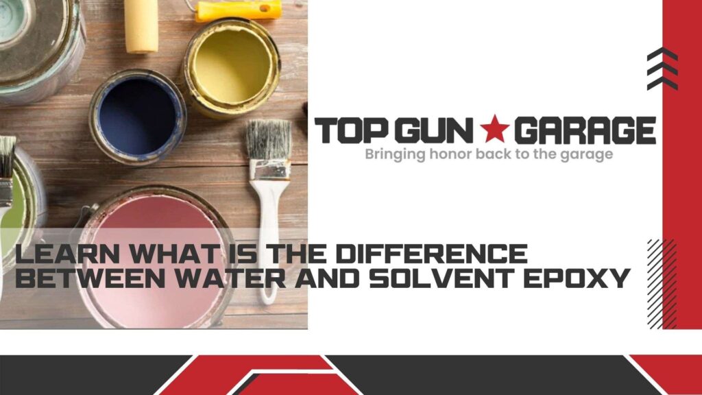 |what is the difference between water and solvent epoxy|A well-lit