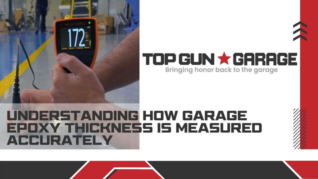 |how garage epoxy thickness is measured accurately|A dimly lit garage interior